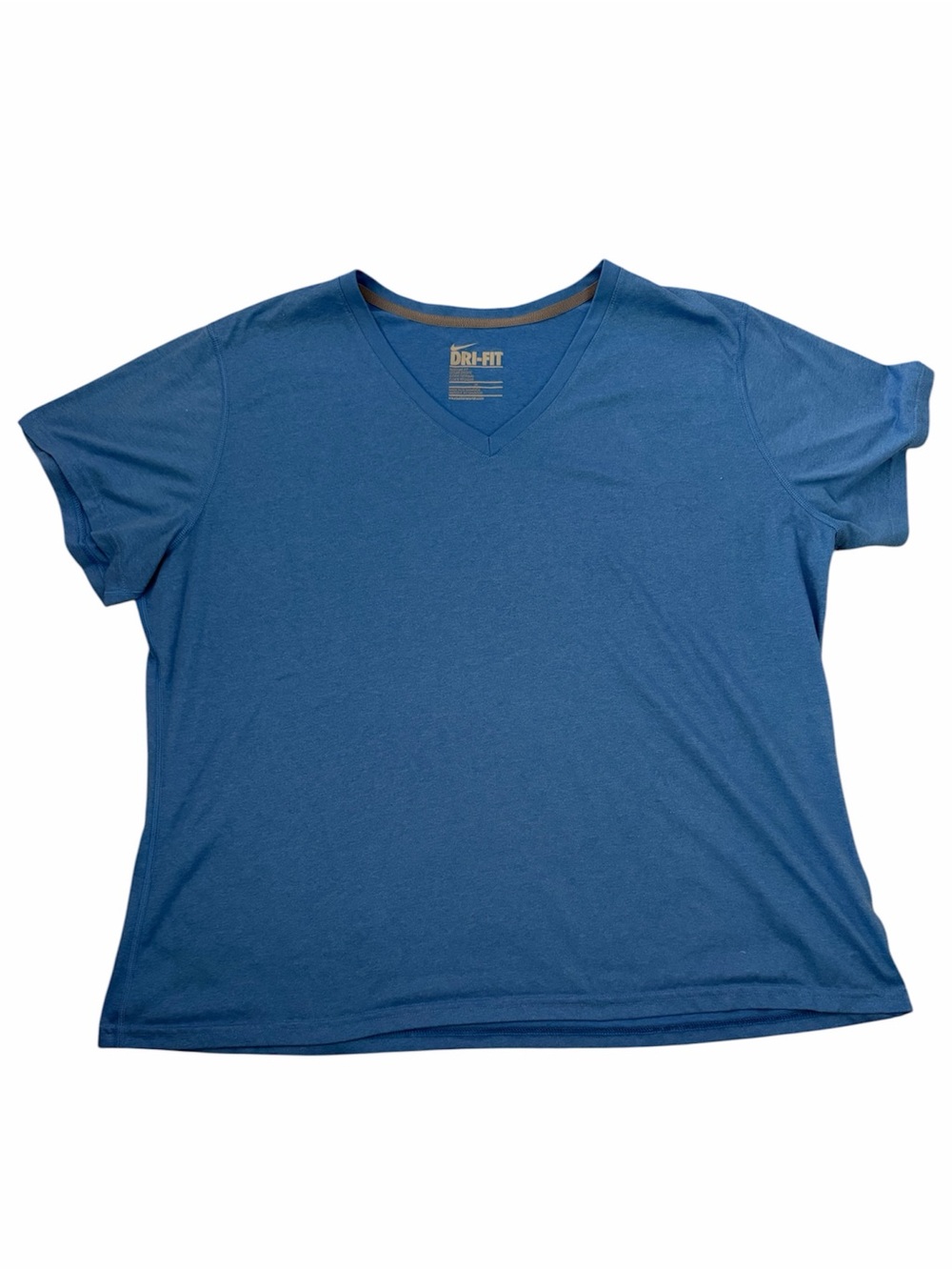 Nike Dri-FIT Blue V-Neck Athletic Tee 2X